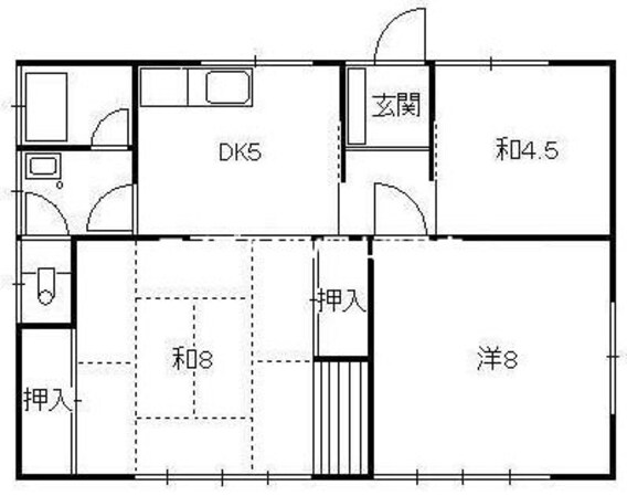 角南借家　の物件間取画像